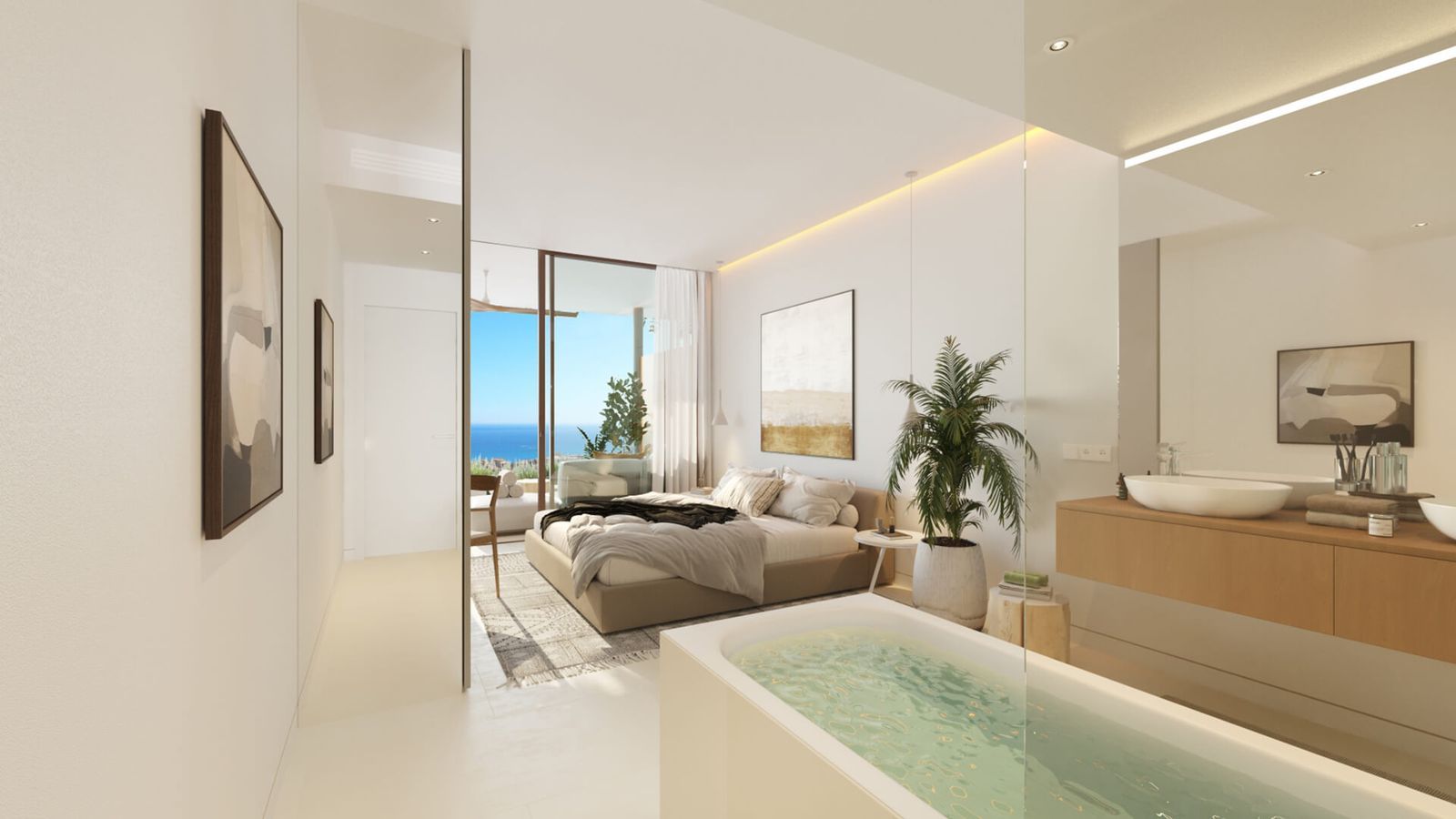 17 modern bedroom with ocean view